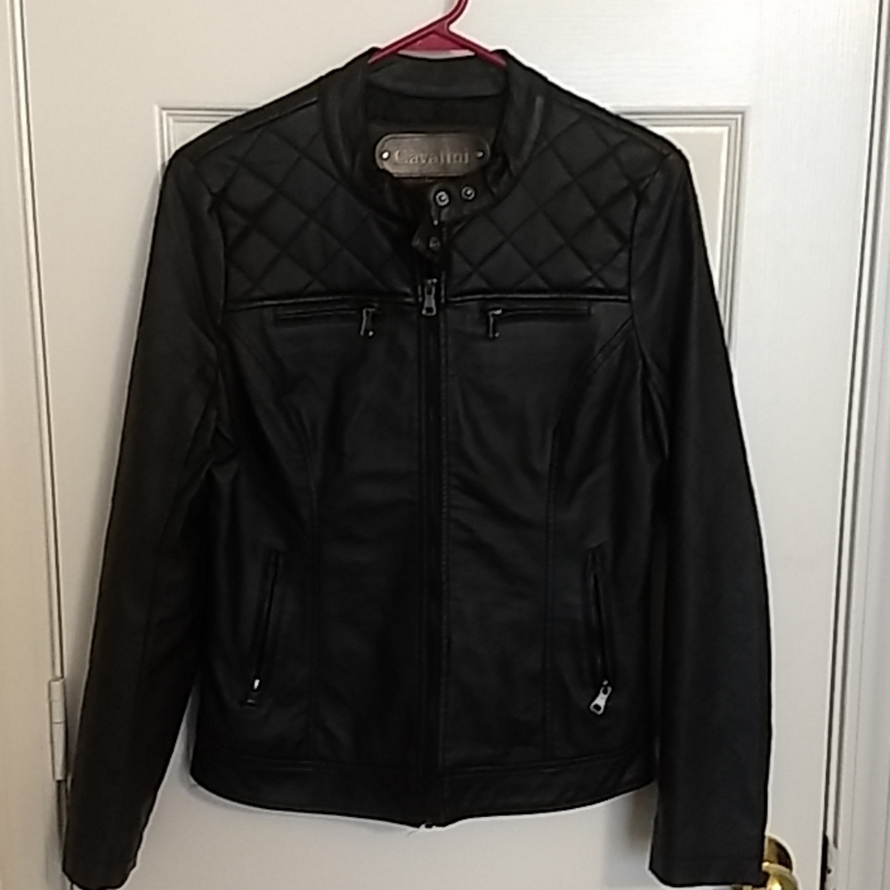 Faux leather jacket